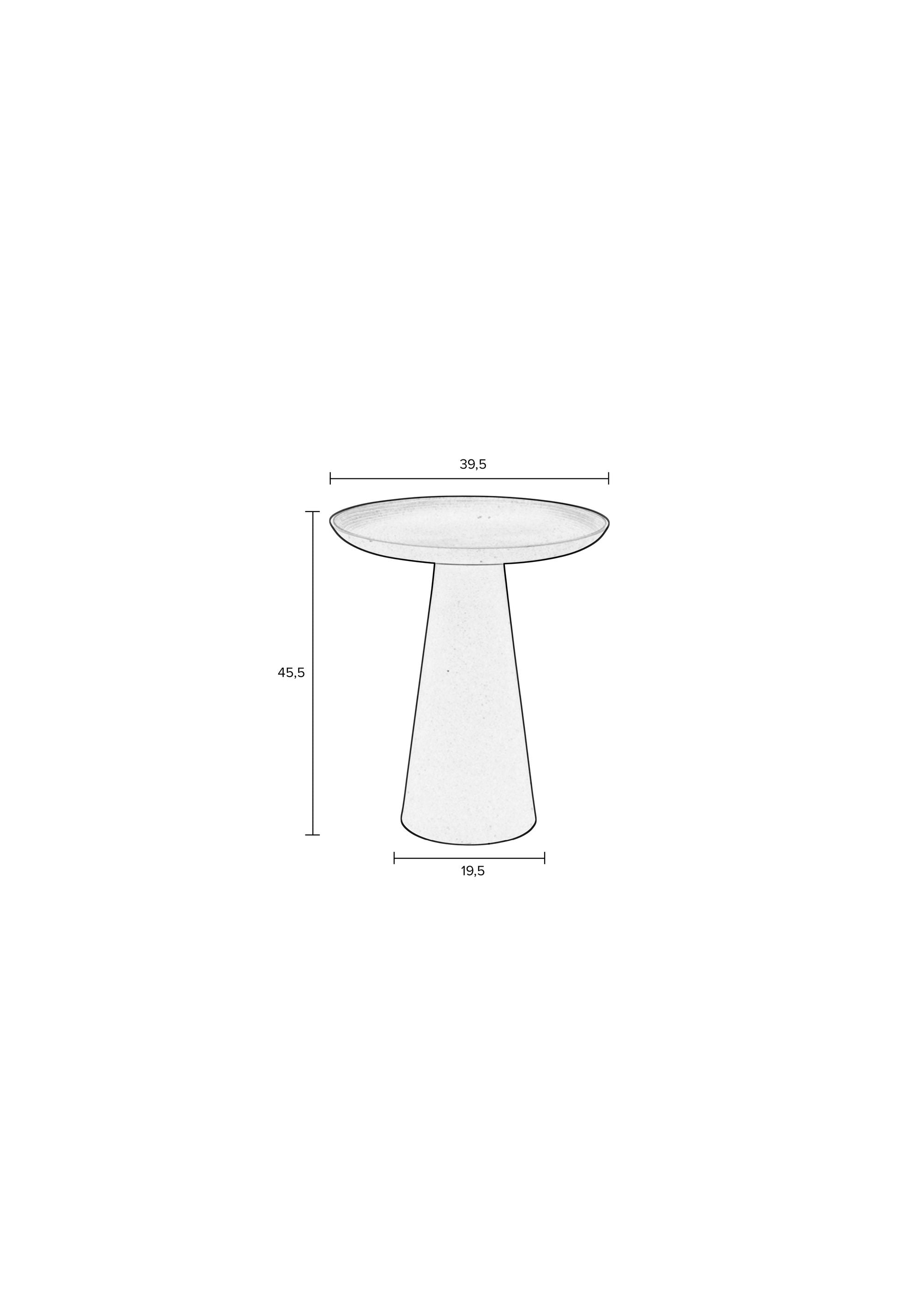 Ringar Ivory Round Side Table Large
